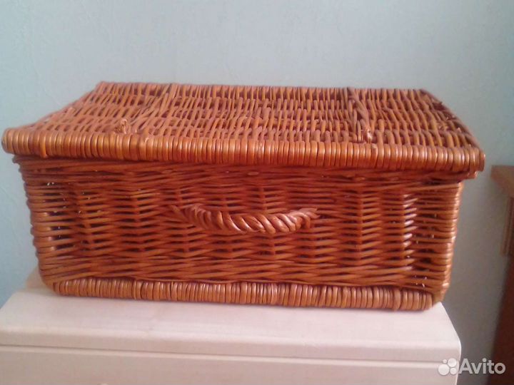 Сумка- шкатулка плетёная