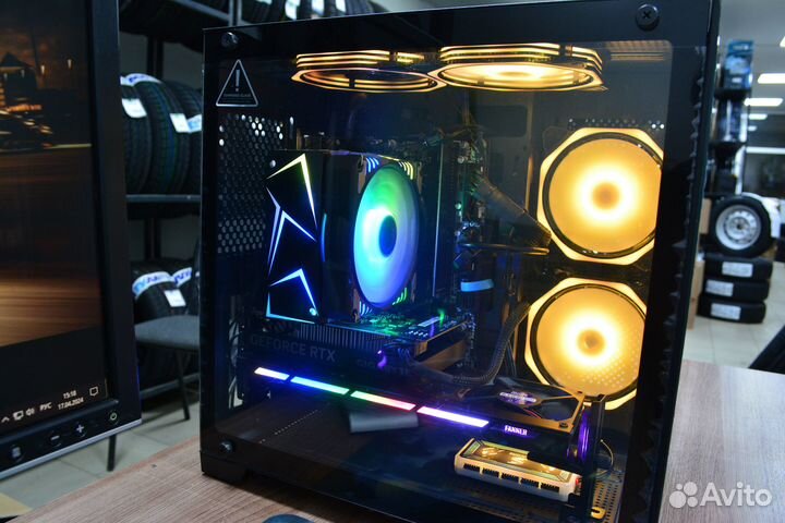 Мощный пк RTX 4060+ intel core i7 6700+16 gb озу+s