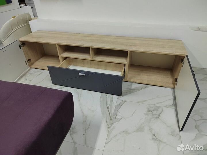 Тумба под тв графит