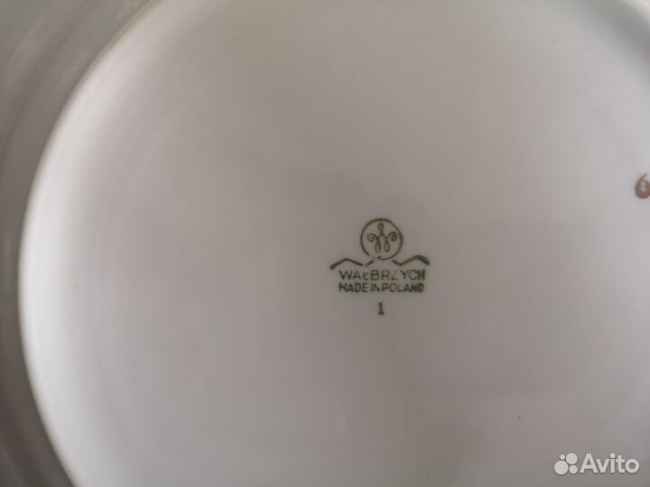 Taрелки супoвыe Walbrzyсh, 6 шт., Старая Польшa