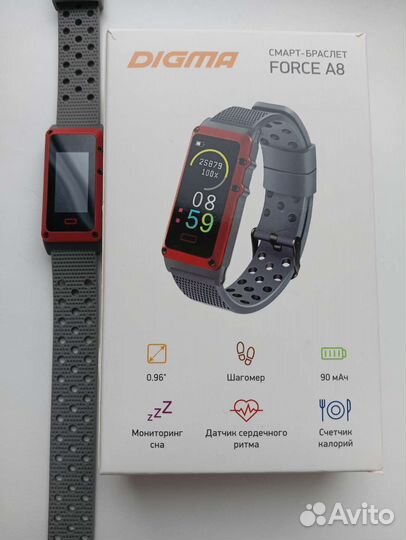 Смарт-Бpаслет Digma force A8