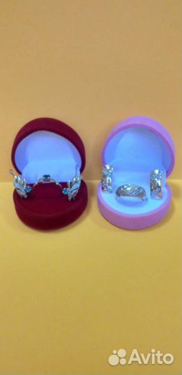 Золотые/серебряные кольца и серьги