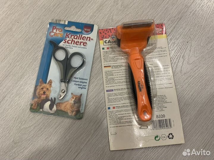 Когтерез и расческа/пуходерка