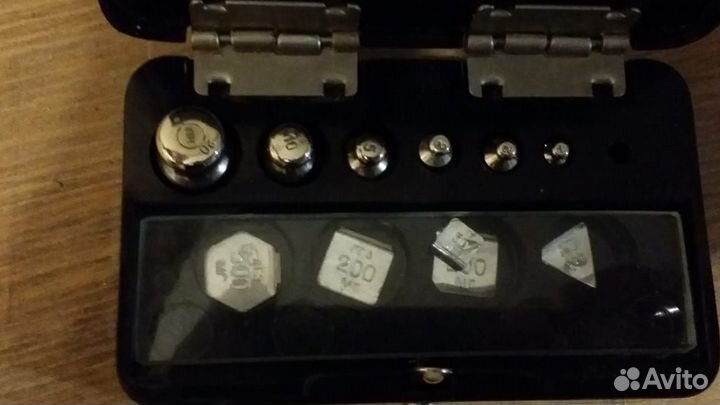 Набор гирек и весы СССР