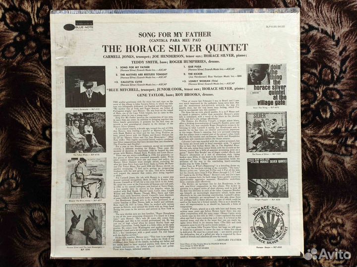 Horace Silver Quintet Song For My Father US 1975 2