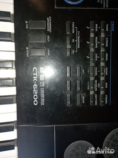 Синтезатор casio ctk 6200
