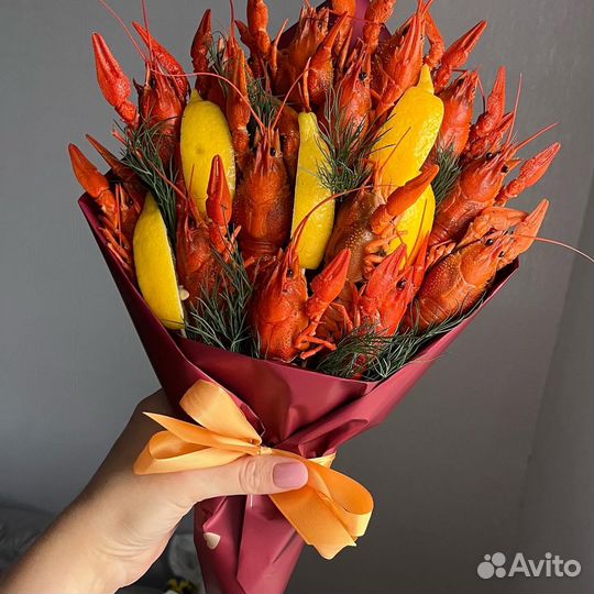 Мужской букет из раков