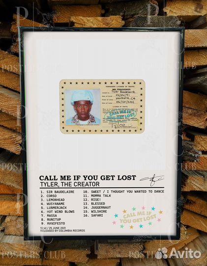 Постер Tyler,The Creator - Call Me If You Get Lost