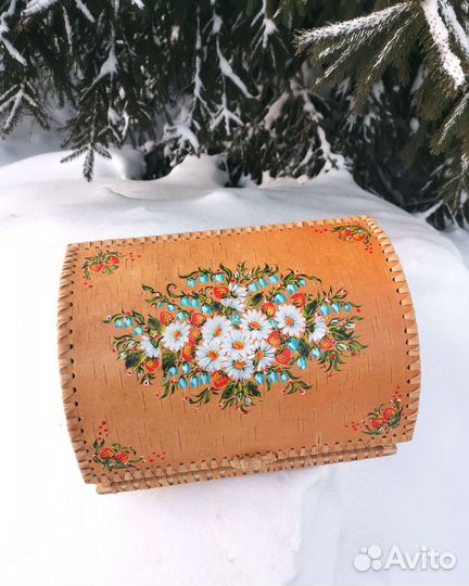 Хлебница из бересты