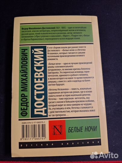 Белые ночи. Ф.М. Достоевский