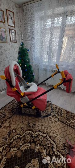Детские санки коляска