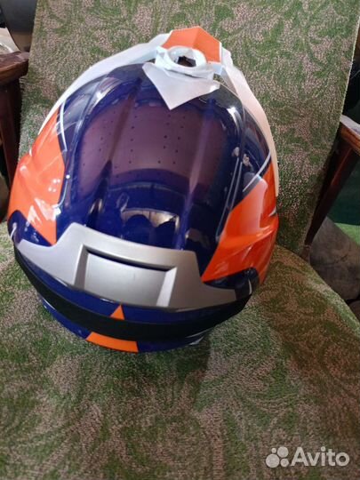 Кроссовый шлем с очками