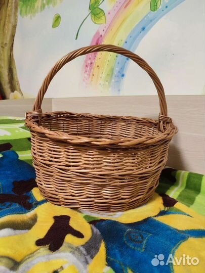 Корзина плетеная большая