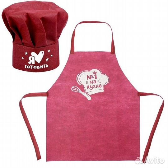 Набор детский с фартуком и колпаком