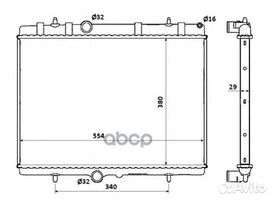 Радиатор 50437 NRF