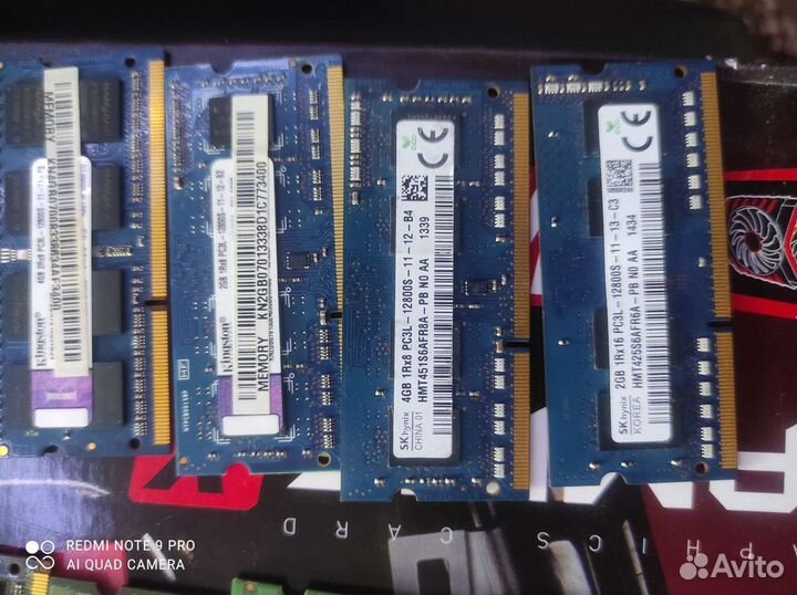 Ddr3 и ddr3L so-dimm (2gb)