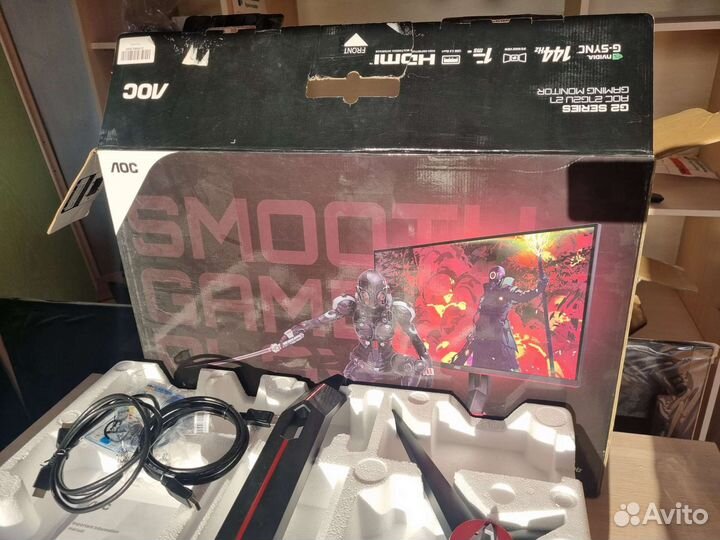 Монитор аос 27 144гц с разбитым экраном