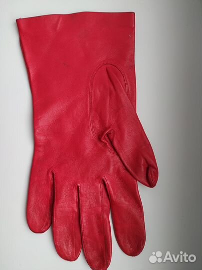 Перчатки женские кожаные