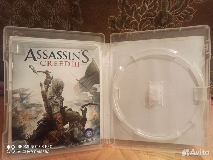 Коробка отAssassins creed 3 ps3