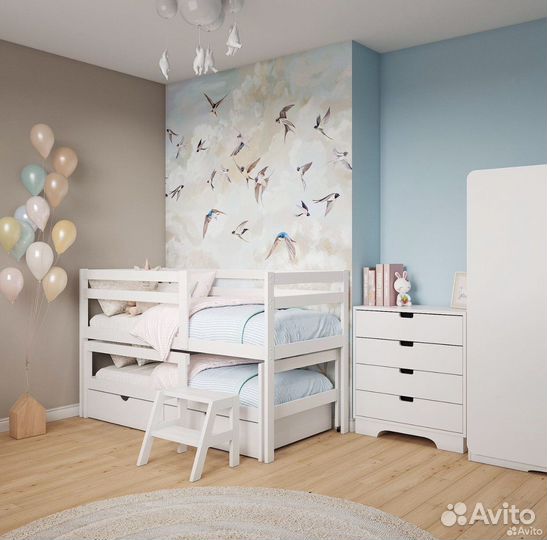 Двухъярусная кровать из массива 170х80 и 160х80 см