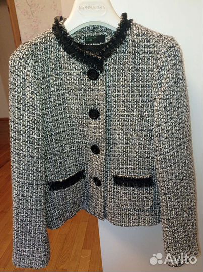 Твидовый пиджак подростковый для девочки от 8-10