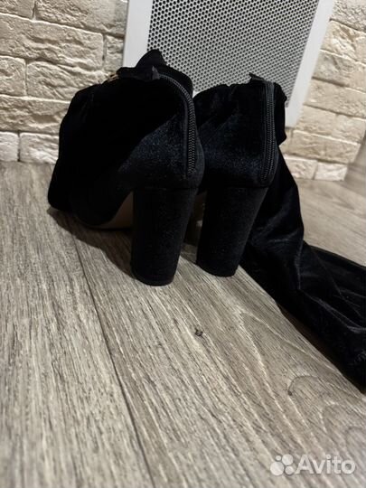 Ботфорты велюр италия