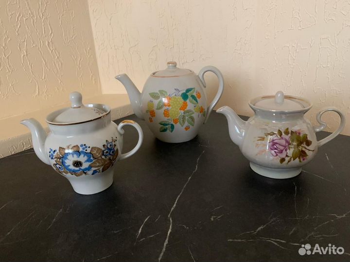 Заварочные чайники, сахарницы, молочники СССР