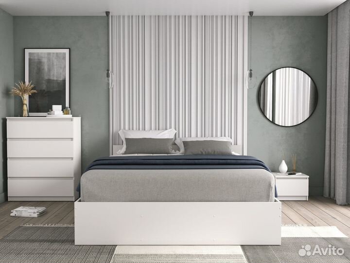 Двухспальная кровать 160х200 с Ящиками 1600 2000