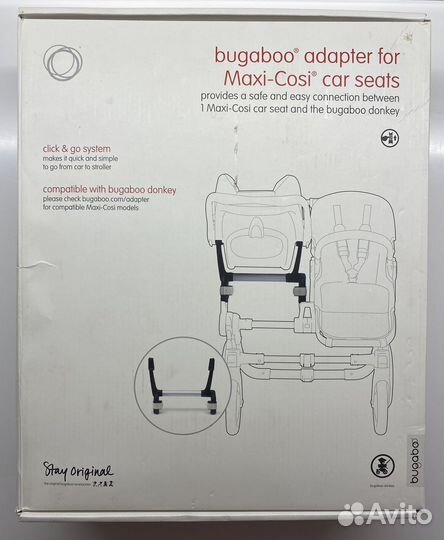 Bugaboo Donkey адаптер Mono для Maxi-Cosi