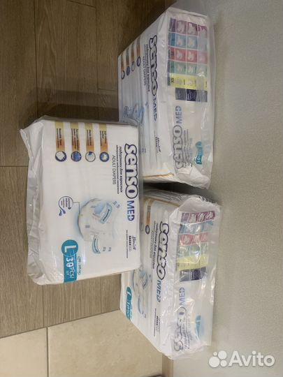 Памперсы для взрослых l 30 шт senso