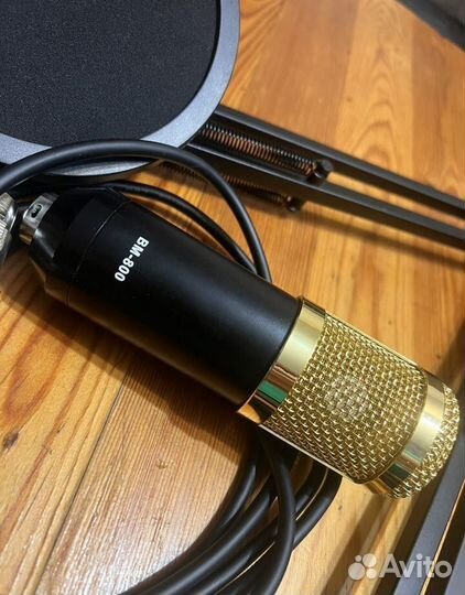 Микрофон BM 800. Комплект с поп фильтром