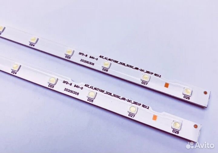 Подсветка AOT 43 NU7100F 2X28 3030C: