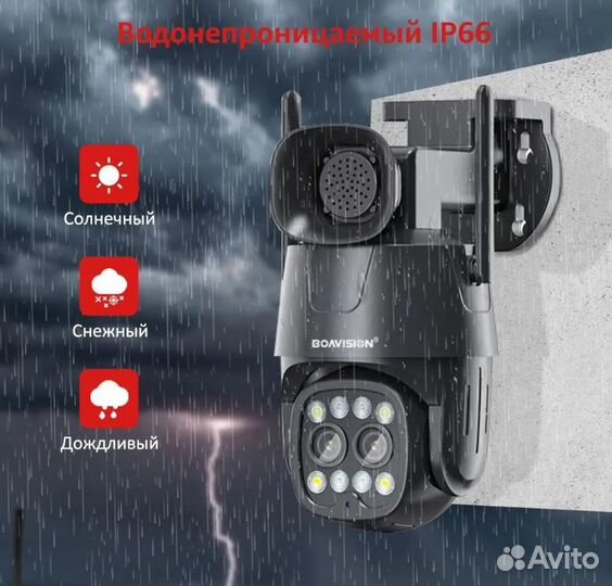 IP Камера boavision 4G/Wi-Fi/LAN PTZ 4*4 Mp зум 10