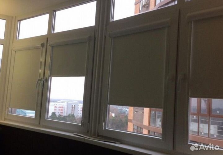 Рулонные кассетные шторы блекаут F6355-N1936