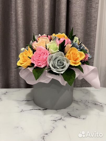 Цветы из гафрированной бумаги