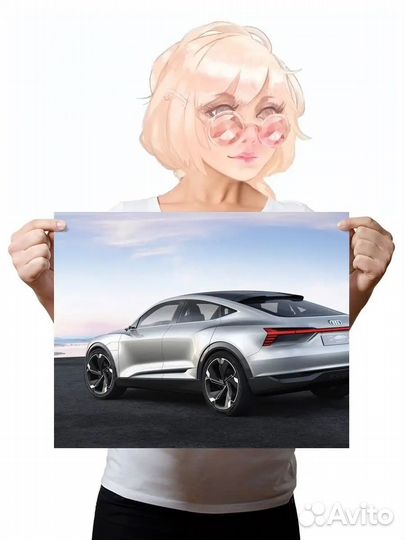 Постер, Ауди audi e tron hd 40х50