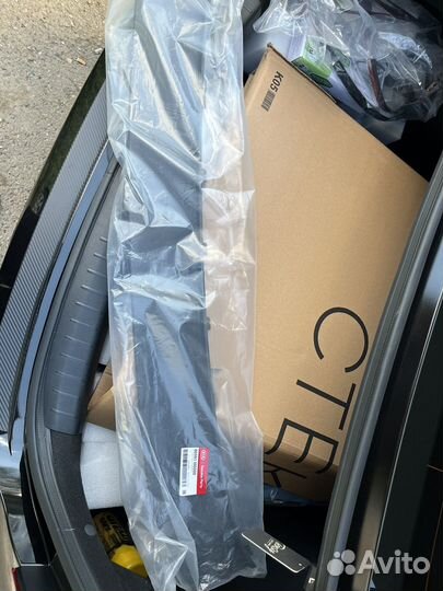 Накладка бампера переднего kia сератто 4