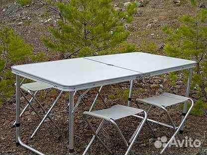 Складной Набор Мебели/ Стол 4 стула
