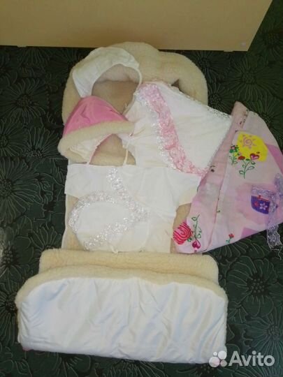 Конверт на выписку для девочки зима