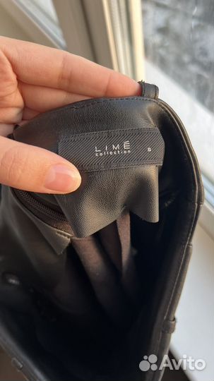 Юбка кожаная lime