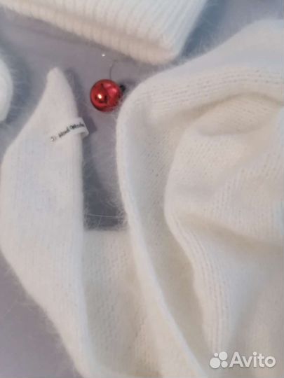 Шапка ушанка, бини, бактус, варежки из пуха норки