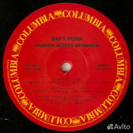 Виниловая пластинка Daft Punk random access memori