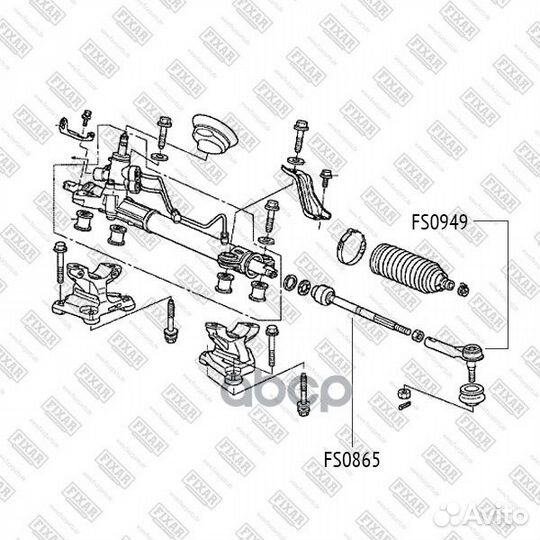 Тяга рул.лев.,прав.honda CR-V 07 53010swaa01