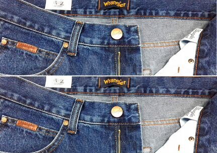 Джинсы. Wrangler ёлочка. Варёные. 32-40/L34