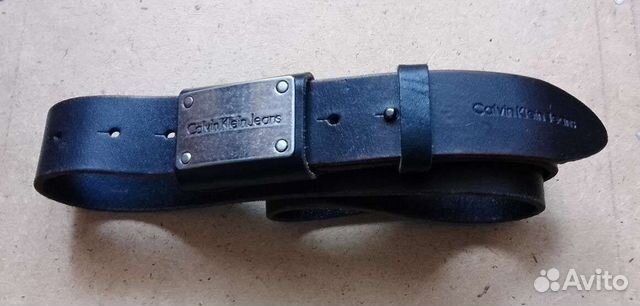 Мужской кожаный ремень. Calvin Klein jeans. Italy