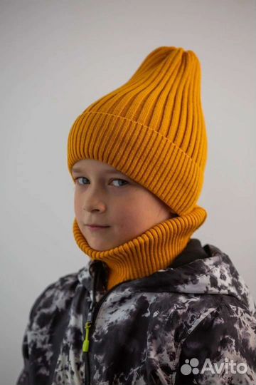 Демисезонные комплекты (шапка +снуд)