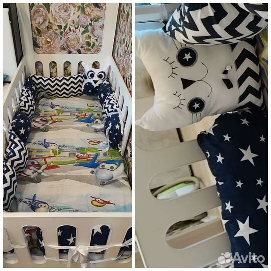 Бортики в детскую кроватку