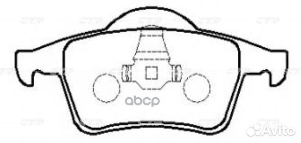 Старый номер ckvo-9) Колодки тормозные GK1221 CTR