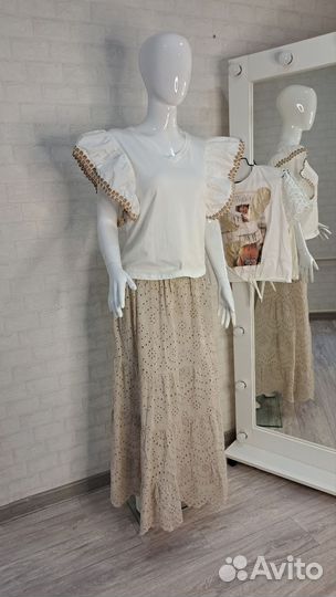 Футболка женская белая