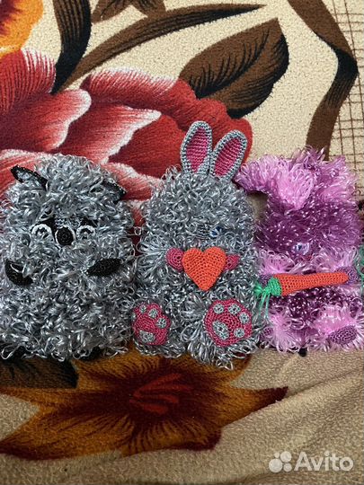 Мочалки ручной вязки